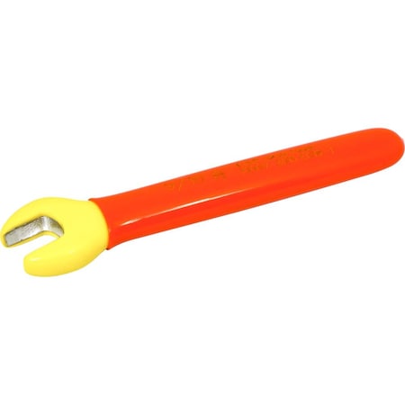 Gray Tools 1000V Insulated Open End Wrench, 9/16", 1000V Insulated E018-I